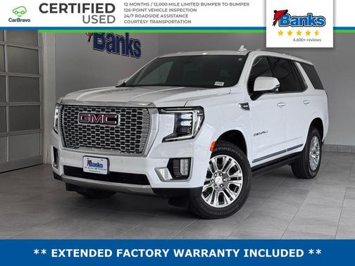 Summit White 2022 GMC Yukon Denali