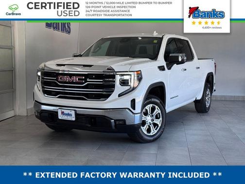 Summit White 2025 GMC Sierra 1500 SLT