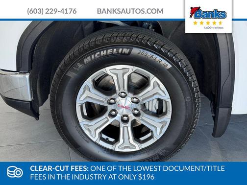 Summit White 2025 GMC Sierra 1500 SLT