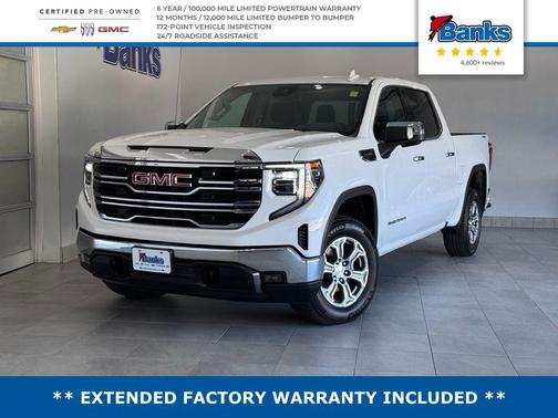 Summit White 2025 GMC Sierra 1500 SLT