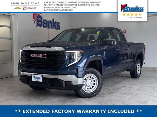 Pacific Blue Metallic 2023 GMC Sierra 1500 Pro