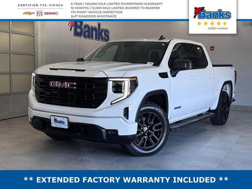 Summit White 2023 GMC Sierra 1500 Elevation