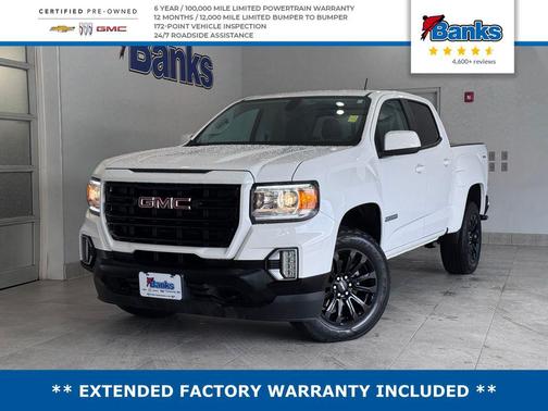 Summit White 2022 GMC Canyon Elevation