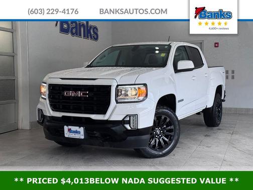 Summit White 2022 GMC Canyon Elevation