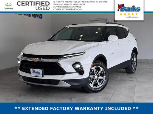 Summit White 2023 Chevrolet Blazer 2LT