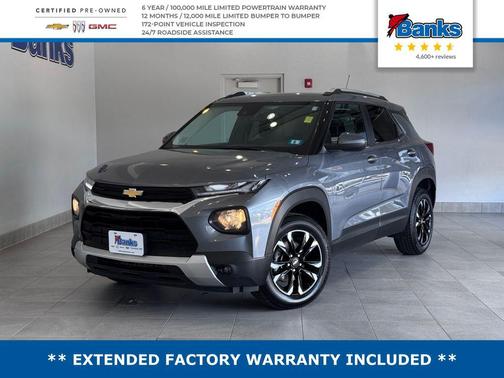 Satin Steel Metallic 2022 Chevrolet Trailblazer LT