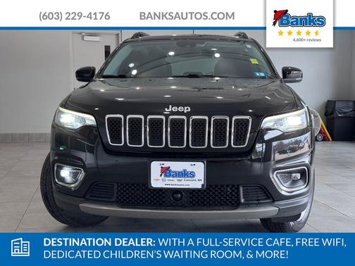 Diamond Black Crystal Pearlcoat 2022 Jeep Cherokee Limited