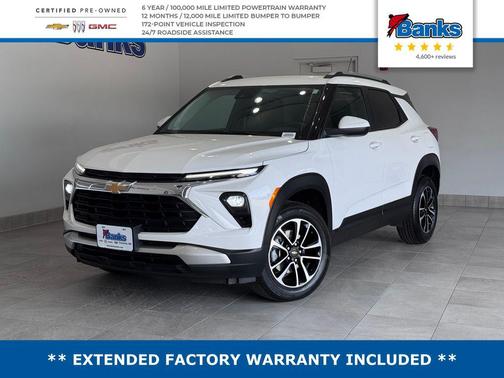 Summit White 2025 Chevrolet Trailblazer LT