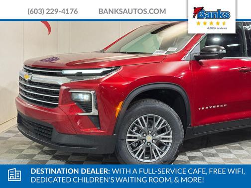Radiant Red 2026 Chevrolet Traverse LT