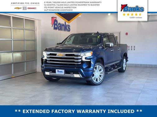 Northsky Blue Metallic 2022 Chevrolet Silverado 1500 High Country