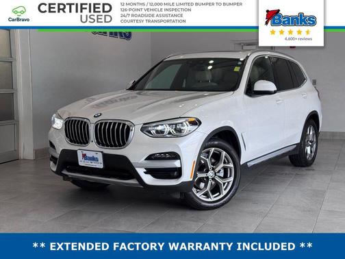 Mineral White Metallic 2021 BMW X3 xDrive30i