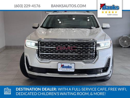 White Frost Tricoat 2023 GMC Acadia Denali