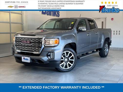 Satin Steel Metallic 2022 GMC Canyon Denali