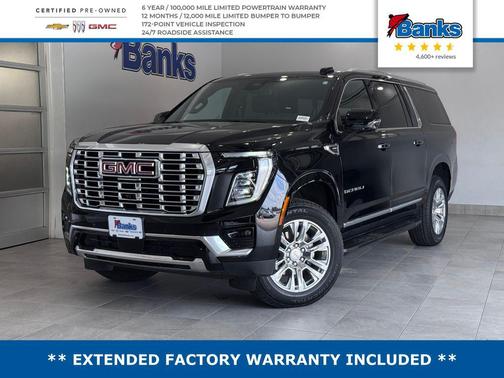 Onyx Black 2025 GMC Yukon XL Denali