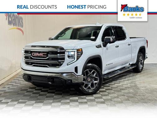 Glacier White Tricoat 2026 GMC Sierra 1500 SLT