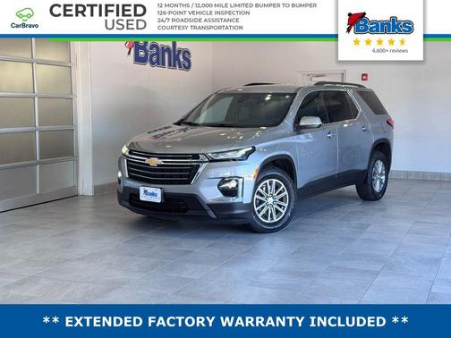Sterling Gray Metallic 2023 Chevrolet Traverse LT Cloth