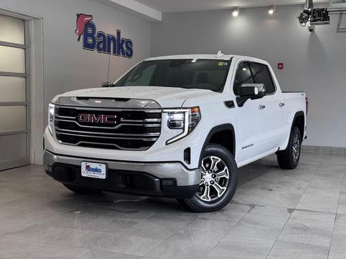 Summit White 2025 GMC Sierra 1500 SLT