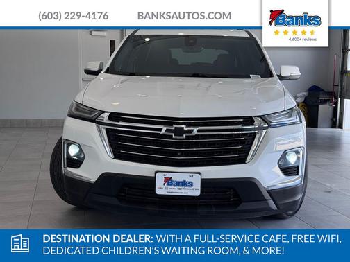 Summit White 2023 Chevrolet Traverse LT Leather