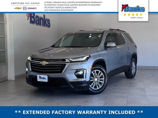 Sterling Gray Metallic 2023 Chevrolet Traverse LT Cloth