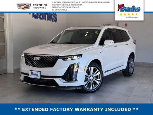 Crystal White 2024 Cadillac XT6 Premium Luxury AWD