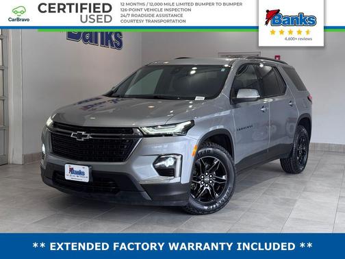 Sterling Gray Metallic 2023 Chevrolet Traverse LT Cloth