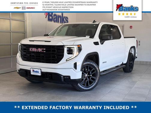 Summit White 2023 GMC Sierra 1500 Elevation