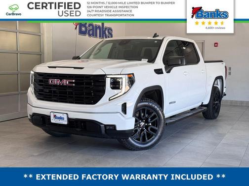 Summit White 2023 GMC Sierra 1500 Elevation