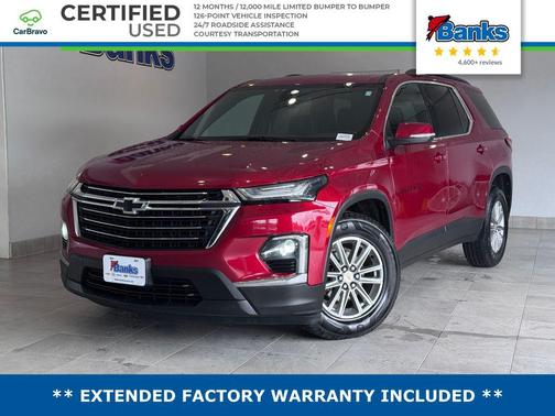 Radiant Red Tintcoat 2023 Chevrolet Traverse LT Leather