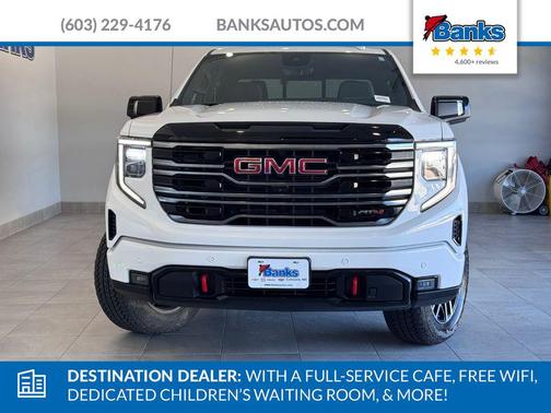 Summit White 2025 GMC Sierra 1500 AT4