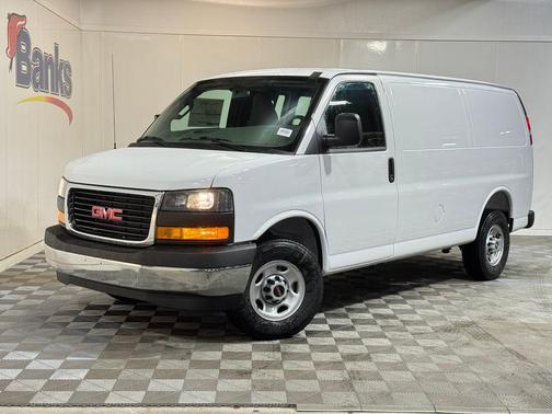 Summit White 2026 GMC Savana 3500 3500 Regular Wheelbase, Work Van, RWD