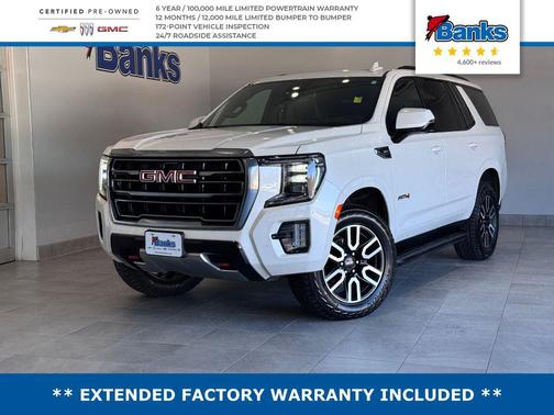 White Frost Tricoat 2024 GMC Yukon 4WD AT4