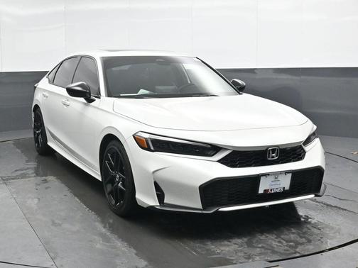 Platinum White Pearl 2025 Honda Civic Hybrid