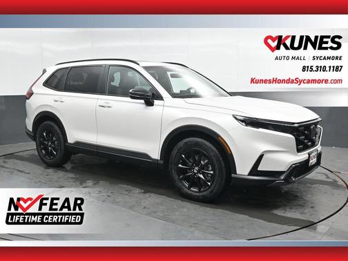 Platinum White Pearl 2026 Honda CR-V Hybrid Sport-L