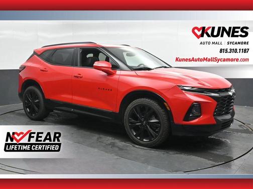 Red 2021 Chevrolet Blazer RS