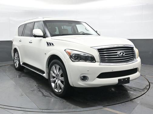 Moonlight White 2014 INFINITI QX80 Base