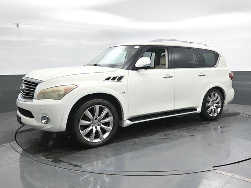 Moonlight White 2014 INFINITI QX80 Base