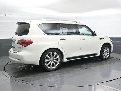 Moonlight White 2014 INFINITI QX80 Base