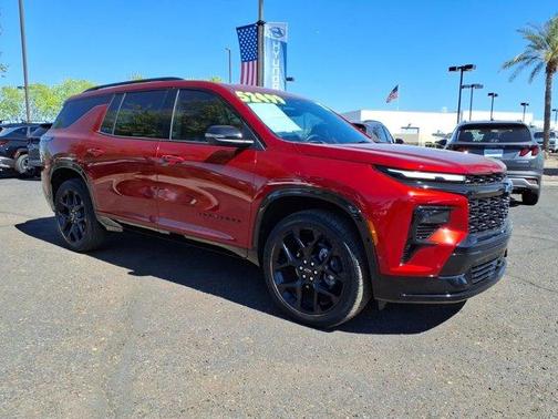 Radiant Red 2025 Chevrolet Traverse RS