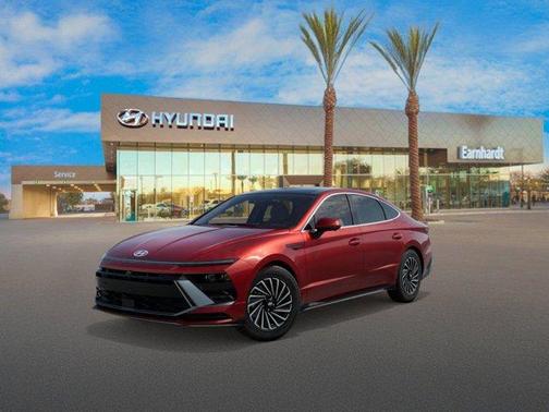 Red 2026 Hyundai SONATA Hybrid Limited