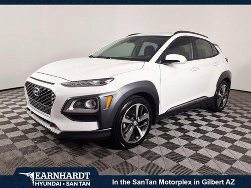 Lunar White 2021 Hyundai KONA Limited
