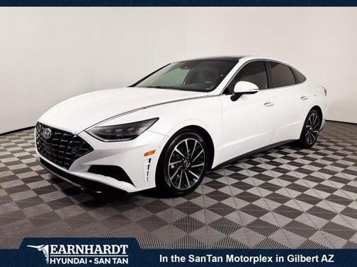 Quartz White 2021 Hyundai SONATA Limited