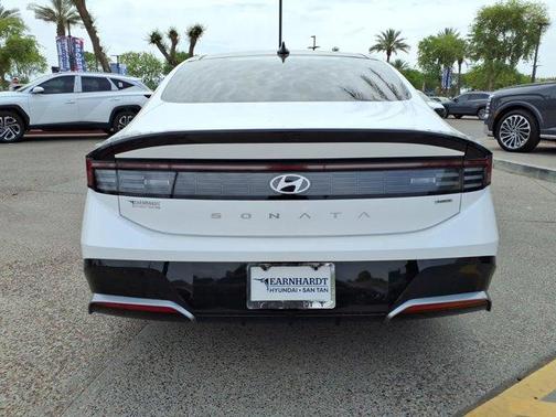 White 2026 Hyundai SONATA Hybrid SEL