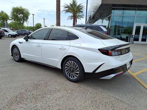 White 2026 Hyundai SONATA Hybrid SEL