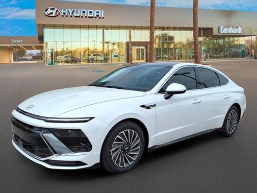 White 2026 Hyundai SONATA Hybrid SEL