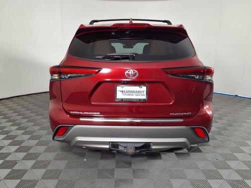 Red 2021 Toyota Highlander Platinum