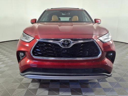 Red 2021 Toyota Highlander Platinum