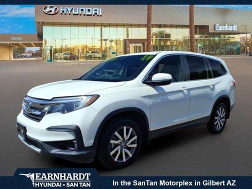 White Diamond Pearl 2019 Honda Pilot EX-L
