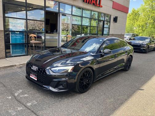 Mythos Black Metallic 2021 Audi A5 Sportback 45 S Line Premium Plus