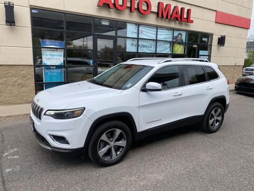Bright White Clearcoat 2019 Jeep Cherokee Limited