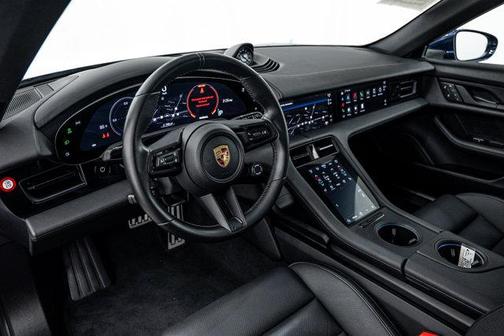 Gentian Blue Metallic 2024 Porsche Taycan 4S